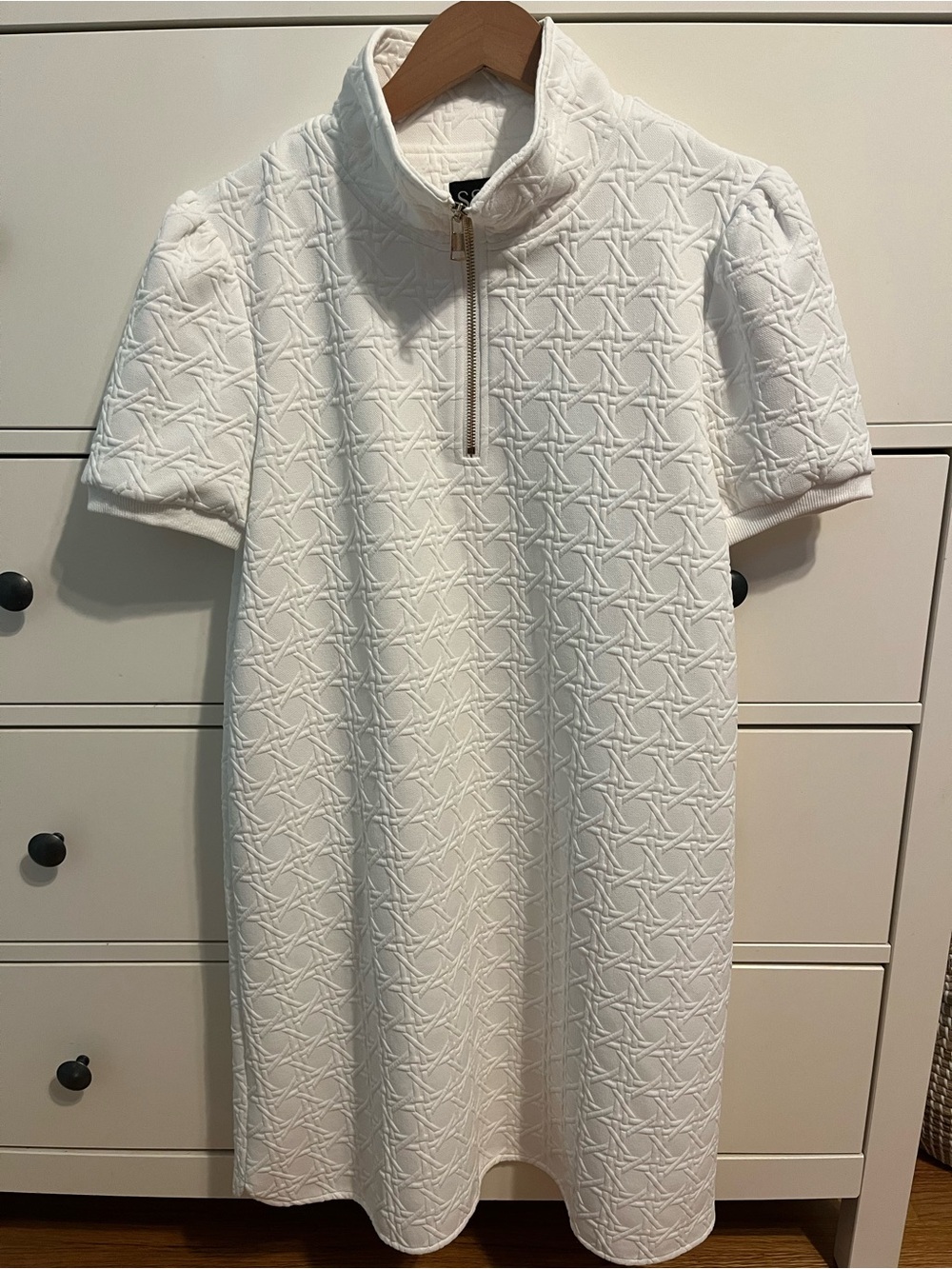 SSYS White Textured Dress